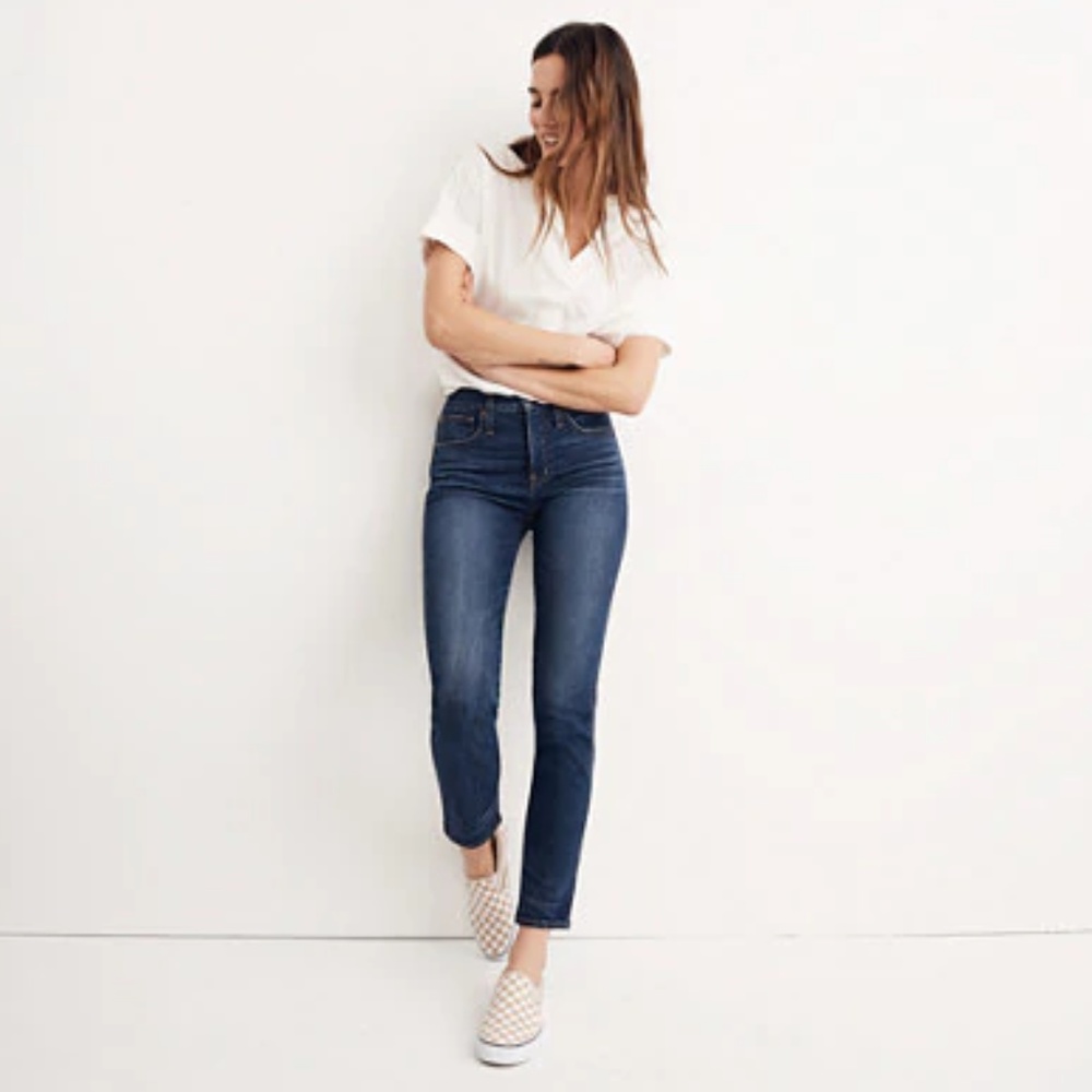 Madewell ✨ Medium Wash Low Rise Straight Leg Jean